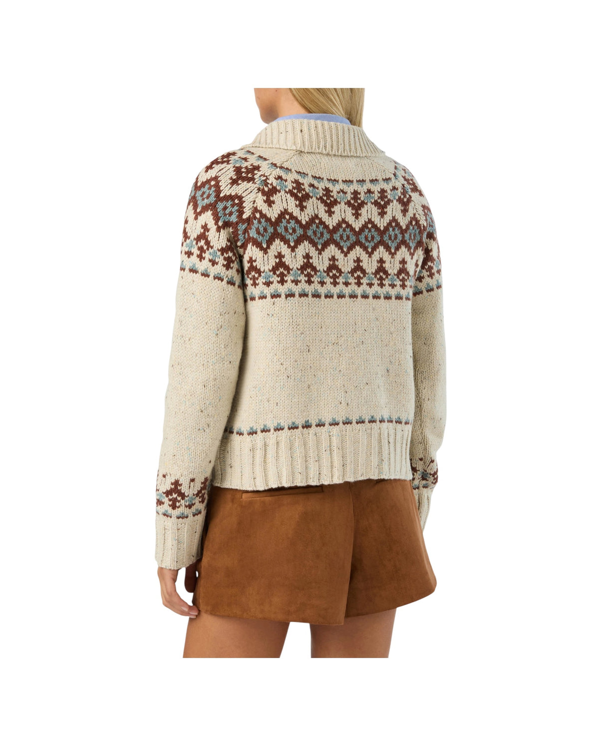Cardigan Donegal Fantasia beige PPT0001 00036M MC2 SAINT BARTH 