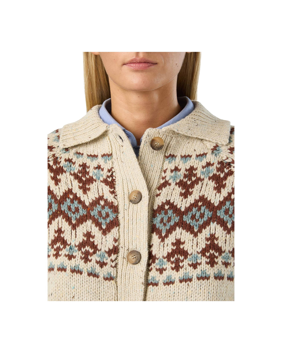 Cardigan Donegal Fantasia beige PPT0001 00036M MC2 SAINT BARTH 