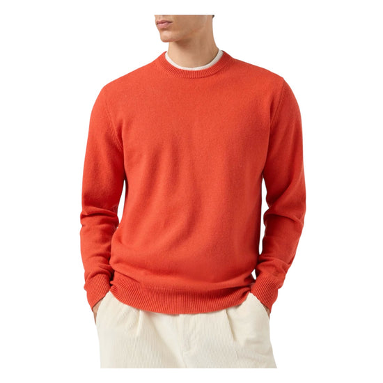 Maglione in Lambswool Orange REGE011 00035M MC2 SAINT BARTH 