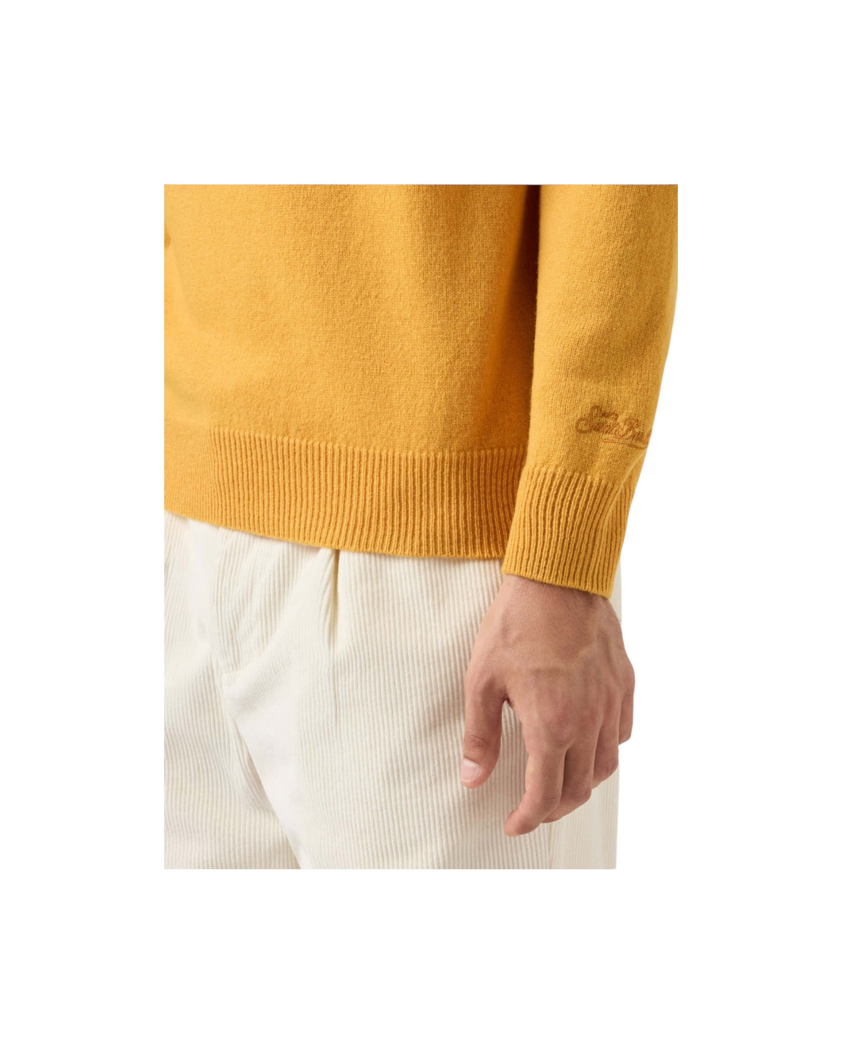 Magliore in lambswool Mustard REGE011 00067M MC2 SAINT BARTH 