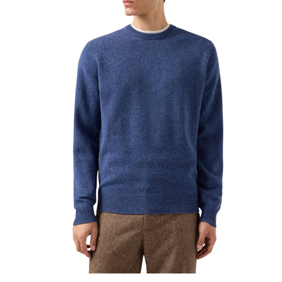 Maglione in lambswool Denim REGE011 00025M MC2 SAINT BARTH 