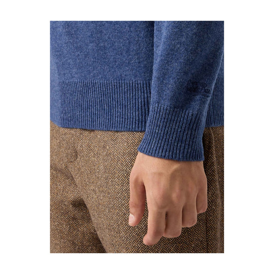Maglione in lambswool Denim REGE011 00025M MC2 SAINT BARTH 