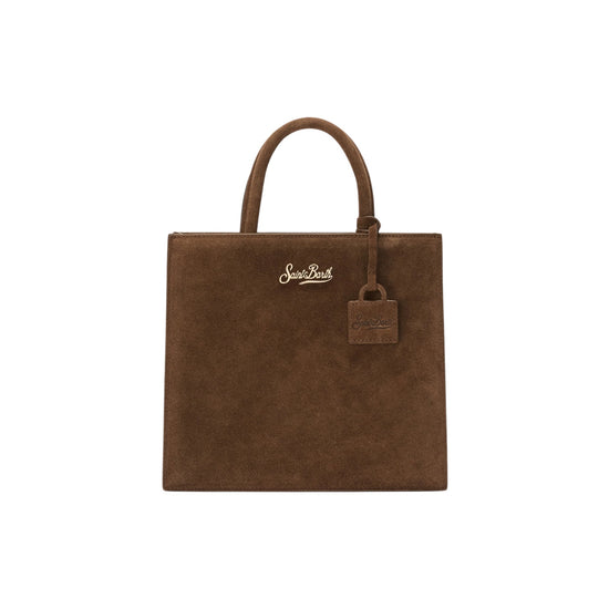 Borsa Shop Midi in camoscio Marrone SHBM0001 00103M MC2 SAINT BARTH 