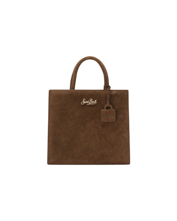 Borsa Shop Midi in camoscio Marrone SHBM0001 00103M MC2 SAINT BARTH 