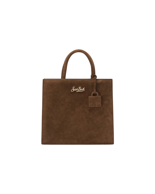 Borsa Shop Midi in camoscio Marrone SHBM0001 00103M MC2 SAINT BARTH 