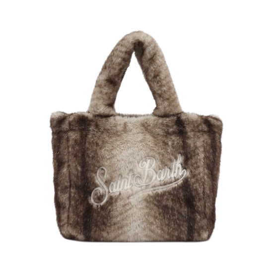 Borsa Vanity effetto pelliccia Beige/Marrone VANI033 00220M MC2 SAINT BARTH 