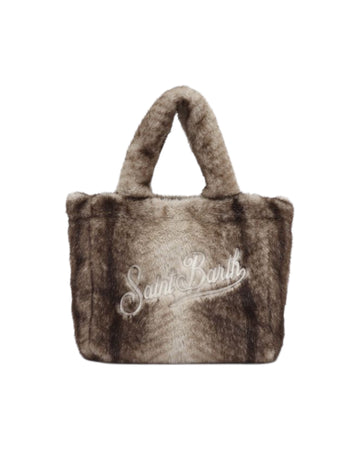Borsa Vanity effetto pelliccia Beige/Marrone VANI033 00220M MC2 SAINT BARTH 