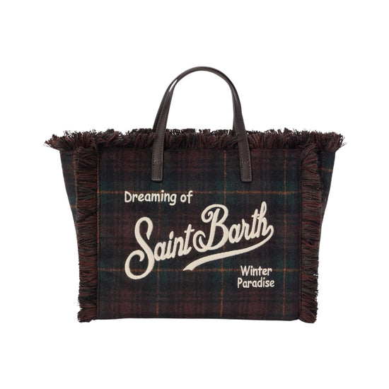 Borsa Vanity in lana Tartan VANI048 00468M MC2 SAINT BARTH 