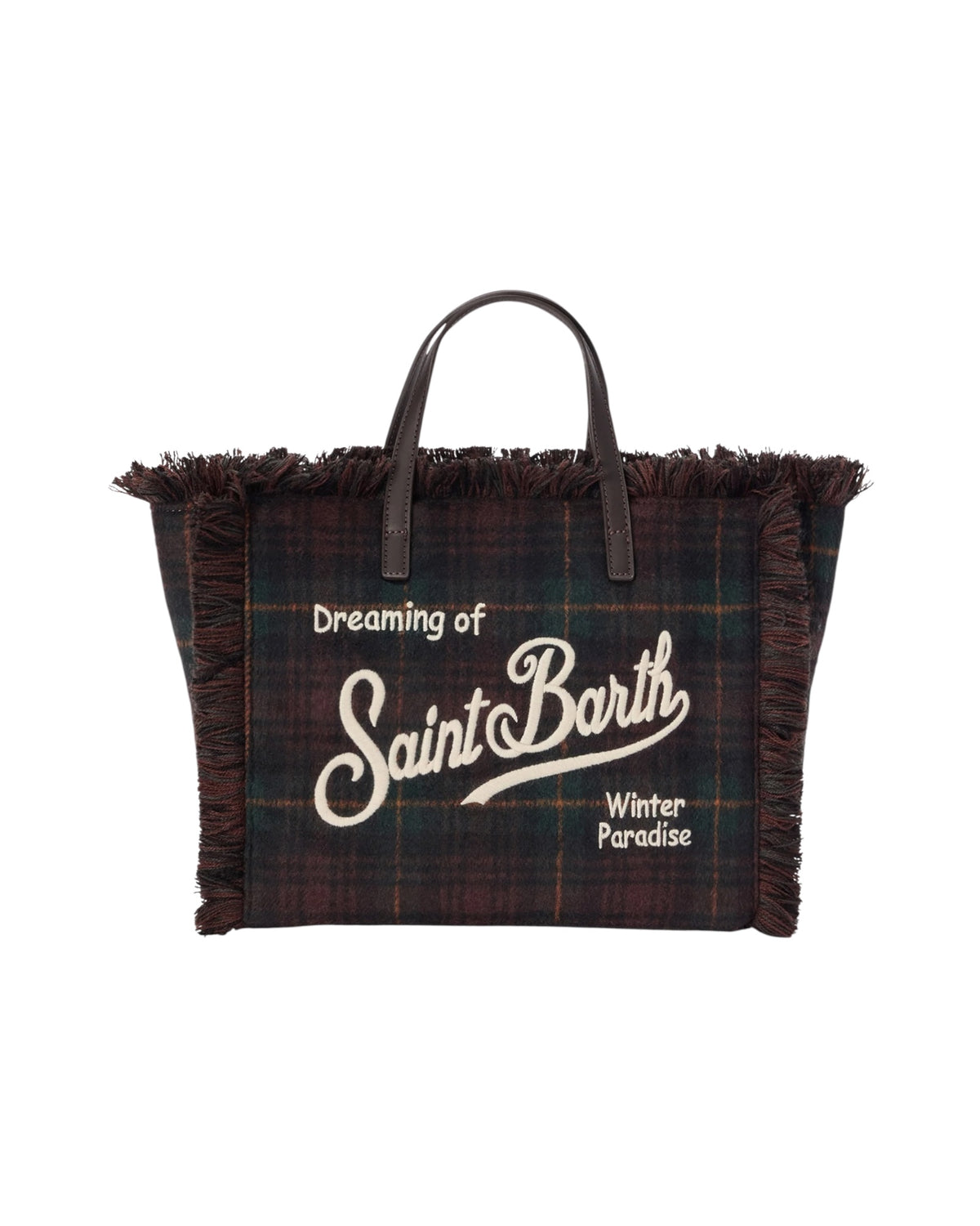 Borsa Vanity in lana Tartan VANI048 00468M MC2 SAINT BARTH 