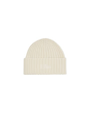 Cappello in lana merino Off white