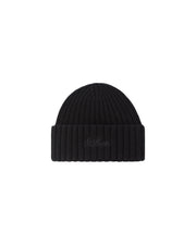 Cappello in lana merino Black