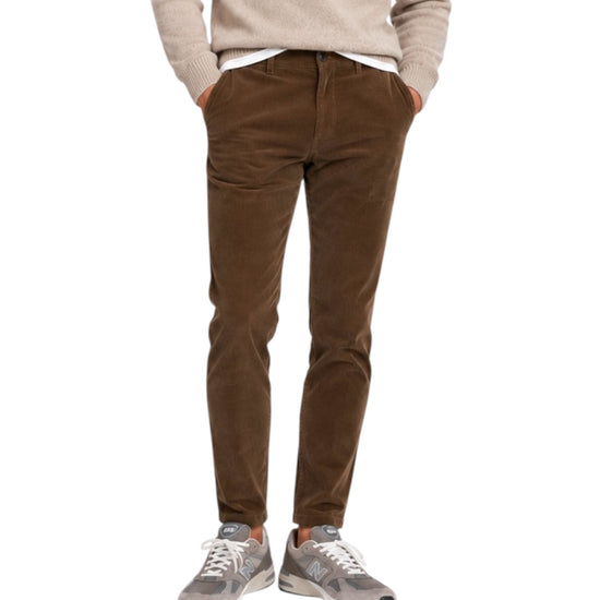 Pantalone Soho velluto 1000 righe Dark brown 005 SOHO VELLUTO 1000 RIGHE DARK BROWN MODFITTERS 
