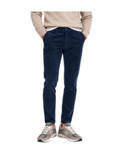 Pantalone Soho velluto 1000 righe Dark navy