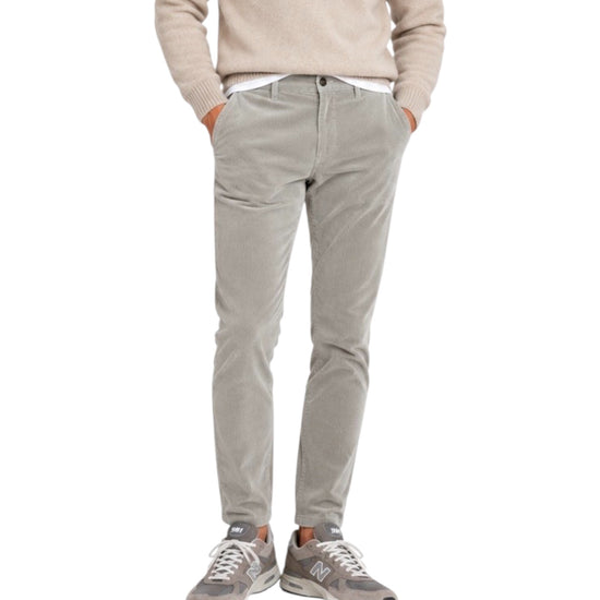 Pantalone Soho velluto 1000 righe Mid grey 005 SOHO VELLUTO 1000 RIGHE MID GREY MODFITTERS 