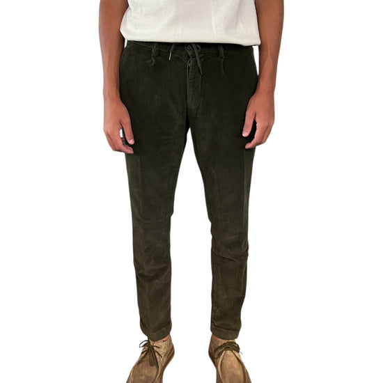 Pantalaccio Bristol velluto 500 righe Army 019 BRISTOL VELLUTO 500 RIGHE ARMY MODFITTERS 