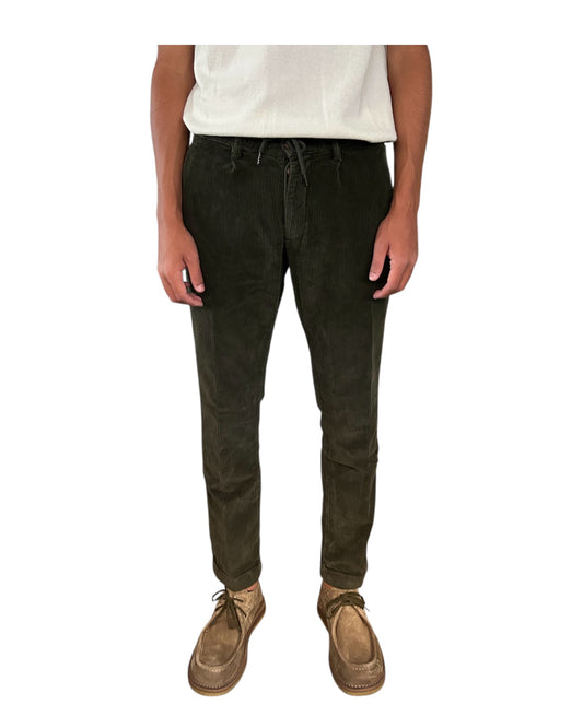 Pantalaccio Bristol velluto 500 righe Army 019 BRISTOL VELLUTO 500 RIGHE ARMY MODFITTERS 