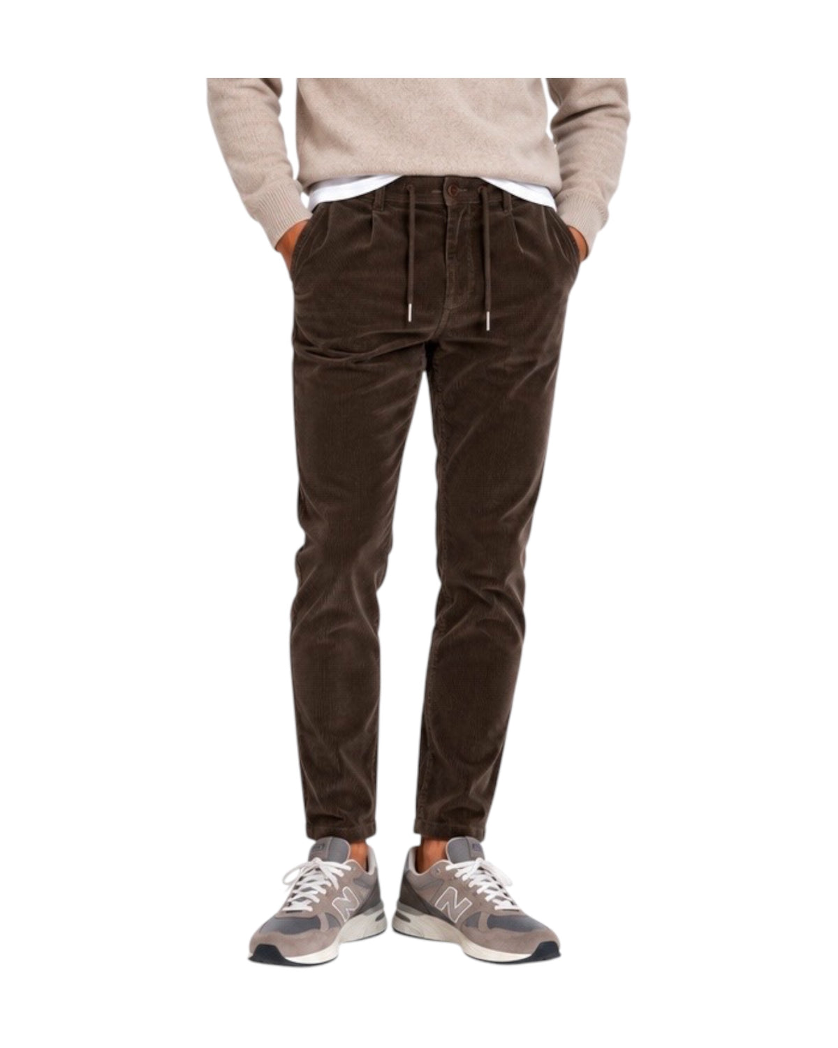 Pantalaccio Bristol velluto 500 righe Dark brown 019 BRISTOL VELLUTO 500 RIGHE DARK BROWN MODFITTERS 