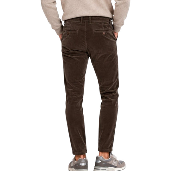 Pantalaccio Bristol velluto 500 righe Dark brown 019 BRISTOL VELLUTO 500 RIGHE DARK BROWN MODFITTERS 