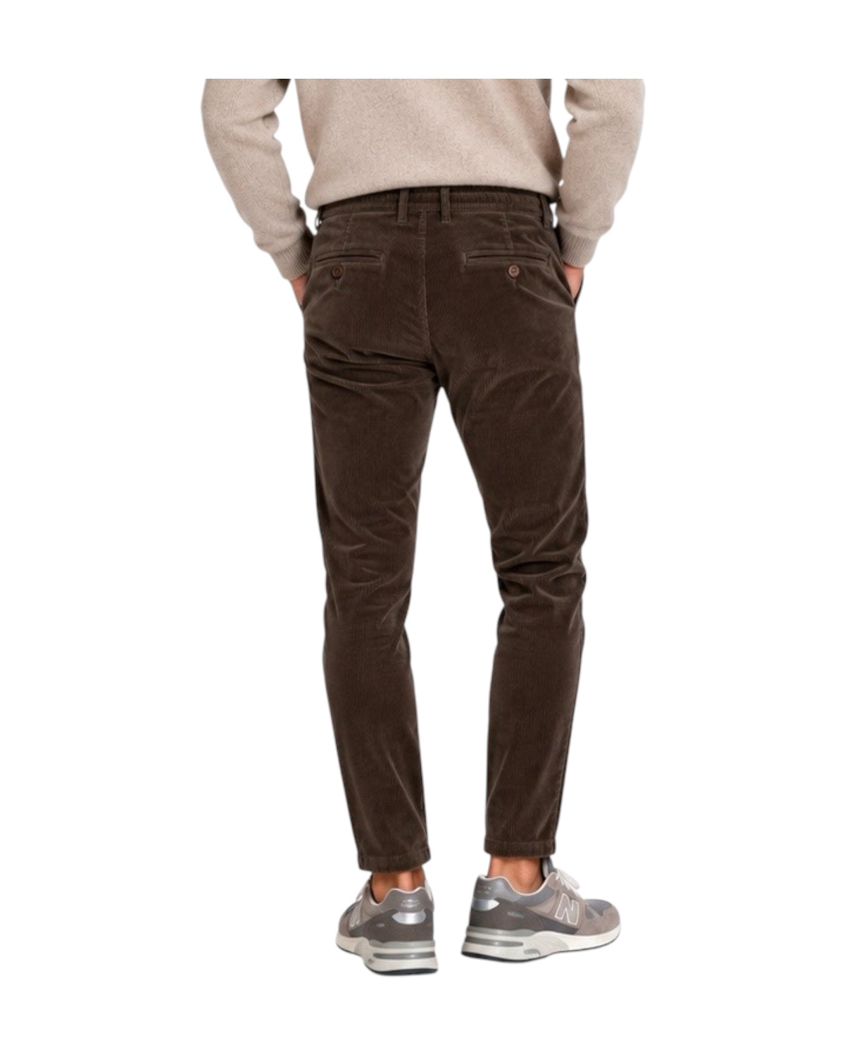 Pantalaccio Bristol velluto 500 righe Dark brown 019 BRISTOL VELLUTO 500 RIGHE DARK BROWN MODFITTERS 