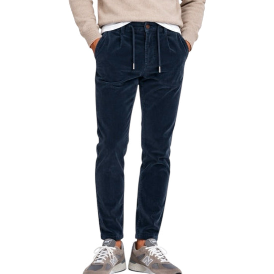 Pantalaccio Bristol velluto 500 righe Dark navy 019 BRISTOL VELLUTO 500 RIGHE DARK NAVY MODFITTERS 