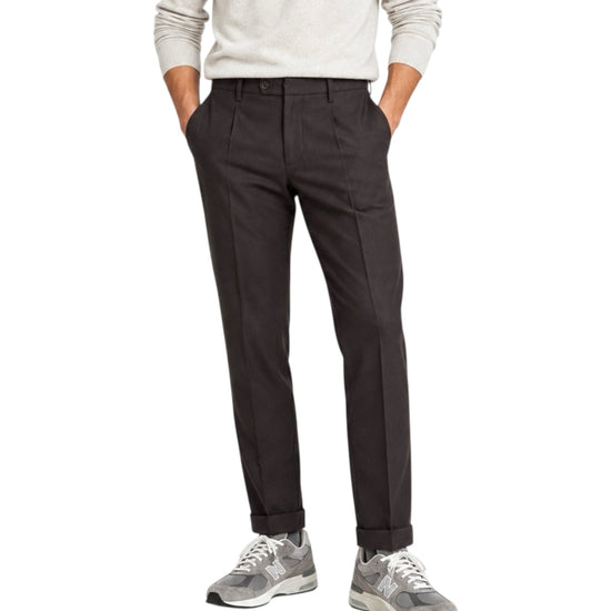 Pantalone in flanella Dark brown 045 REGENT FLANELLA DARK BROWN MODFITTERS 