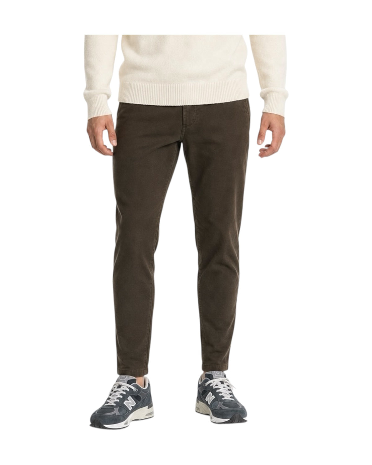 Pantalone Carnaby Gabardina Dark brown 051 CARNABY GABARDINA DARK BROWN MODFITTERS 