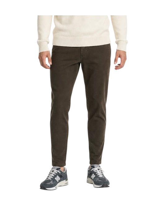 Pantalone Carnaby Gabardina Dark brown 051 CARNABY GABARDINA DARK BROWN MODFITTERS 