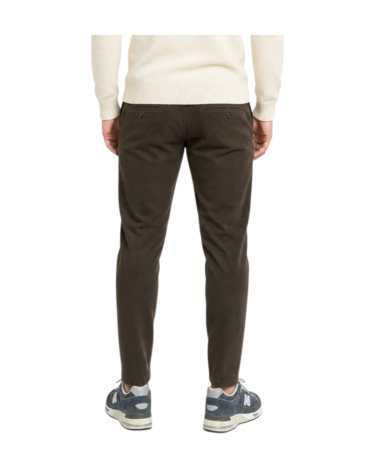 Pantalone Carnaby Gabardina Dark brown 051 CARNABY GABARDINA DARK BROWN MODFITTERS 