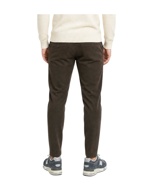 Pantalone Carnaby Gabardina Dark brown 051 CARNABY GABARDINA DARK BROWN MODFITTERS 