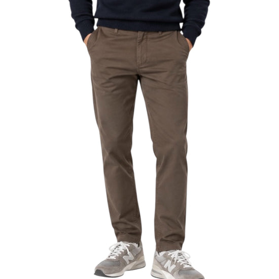 Pantalone Napoleon Gabardina Dark brown 061 NAPOLEON GABARDINA DARK BROWN MODFITTERS 