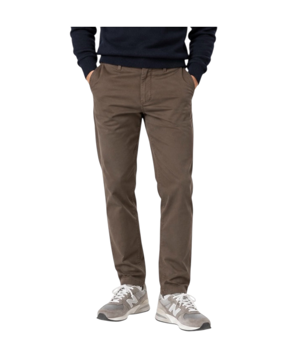 Pantalone Napoleon Gabardina Dark brown 061 NAPOLEON GABARDINA DARK BROWN MODFITTERS 