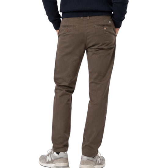 Pantalone Napoleon Gabardina Dark brown 061 NAPOLEON GABARDINA DARK BROWN MODFITTERS 