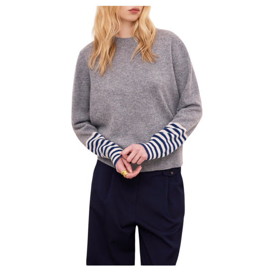 Maglia girocollo in lana Grigio BBG DK9330 UNICA OTTOD'AME 