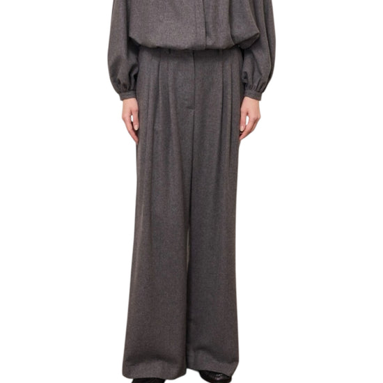 Pantalone Palazzo con pinces Lavagna BDY DP0133 LAVAGNA OTTOD'AME 