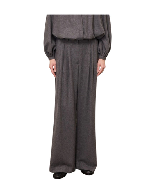 Pantalone Palazzo con pinces Lavagna BDY DP0133 LAVAGNA OTTOD'AME 