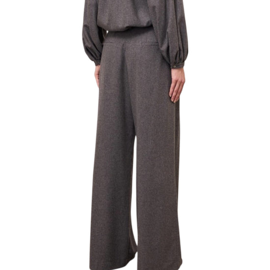Pantalone Palazzo con pinces Lavagna BDY DP0133 LAVAGNA OTTOD'AME 