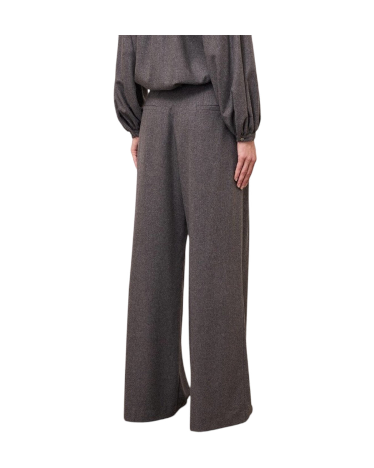 Pantalone Palazzo con pinces Lavagna BDY DP0133 LAVAGNA OTTOD'AME 