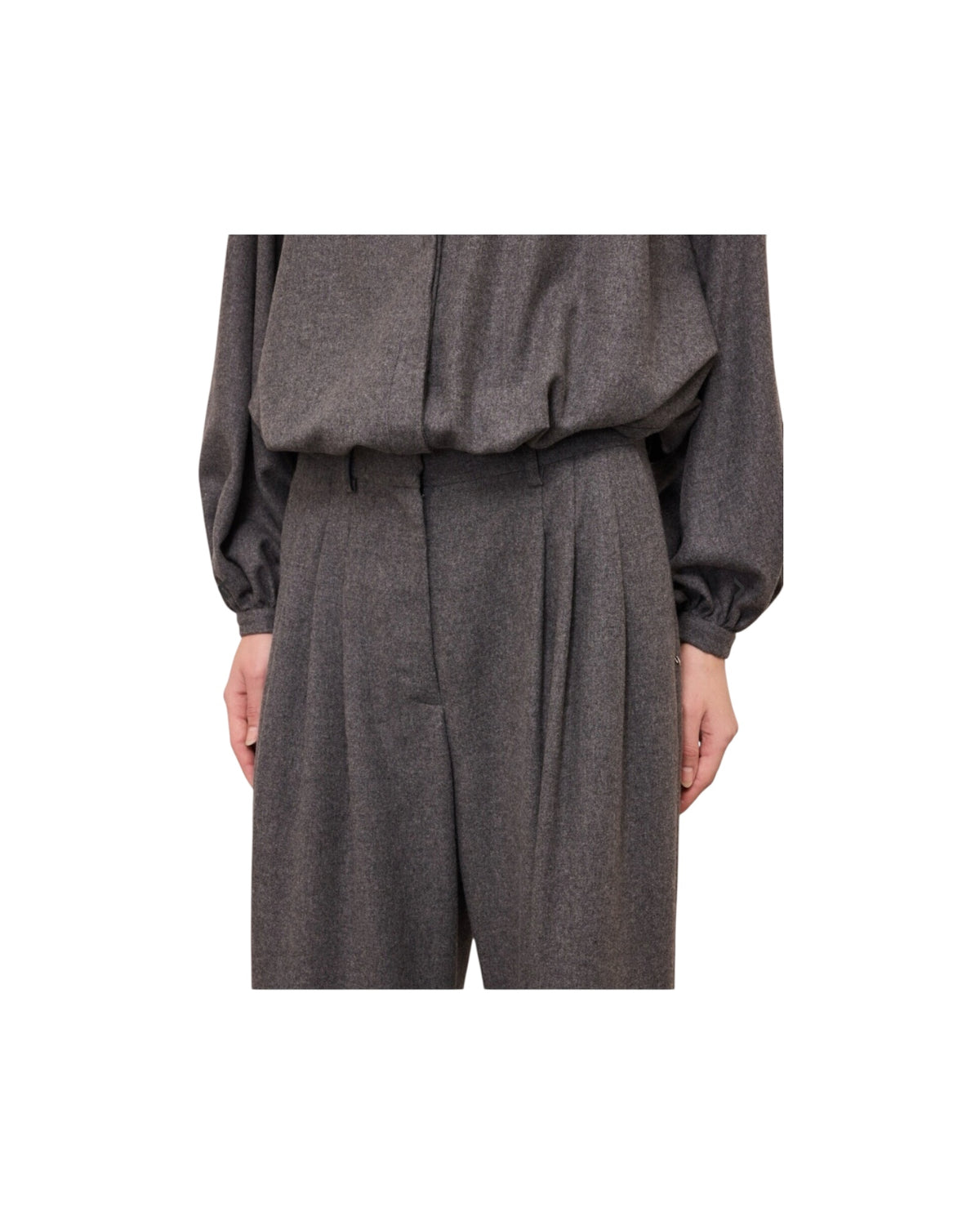 Pantalone Palazzo con pinces Lavagna BDY DP0133 LAVAGNA OTTOD'AME 