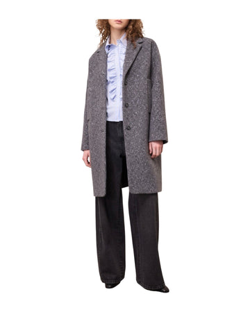 Cappotto monopetto Grigio melange FMR DJ0103 UNICA OTTOD'AME 