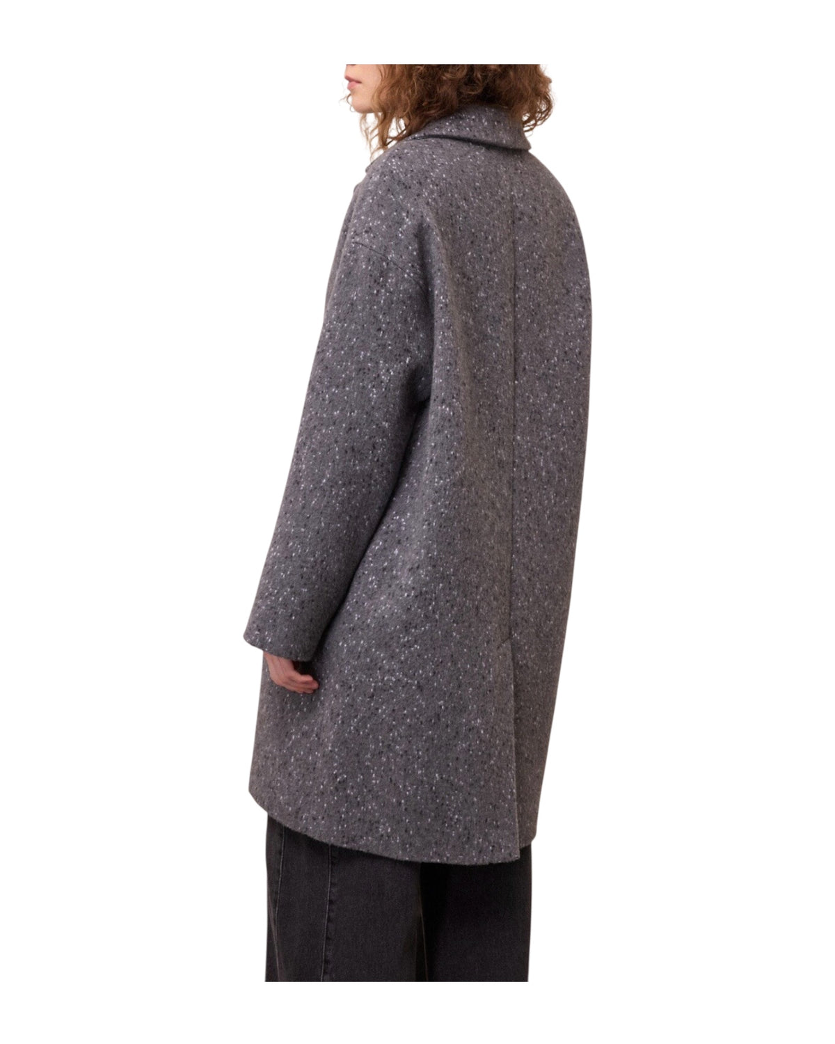 Cappotto monopetto Grigio melange FMR DJ0103 UNICA OTTOD'AME 
