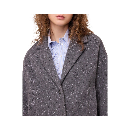 Cappotto monopetto Grigio melange FMR DJ0103 UNICA OTTOD'AME 
