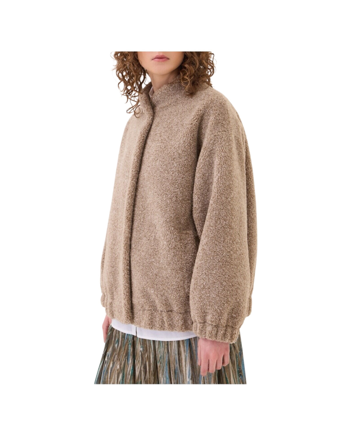 Bomber Teddy Beige GSS DJ0088 UNICA OTTOD'AME 