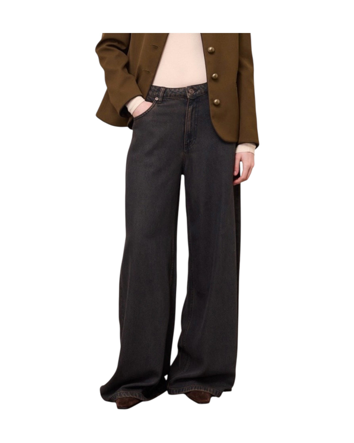 Jeans Palazzo Brown JNN DP0096 BROWN OTTOD'AME 