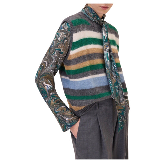 Gilet a righe Multicolor MAG DK9355 UNICA OTTOD'AME 
