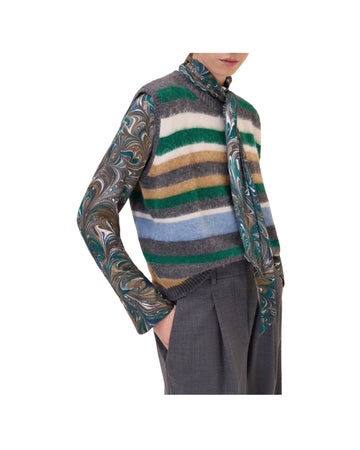 Gilet a righe Multicolor MAG DK9355 UNICA OTTOD'AME 