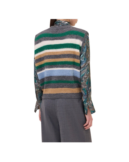 Gilet a righe Multicolor MAG DK9355 UNICA OTTOD'AME 