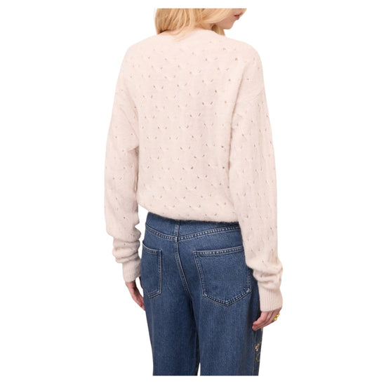 Maglia in mohair traforata Latte WOO DK9324 LATTE OTTOD'AME 