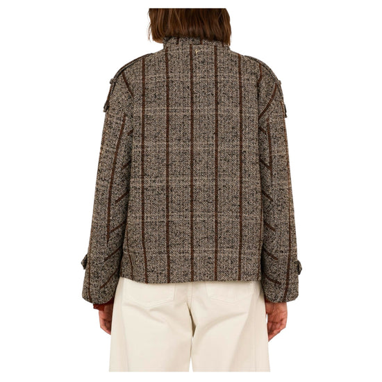 Cappotto corto Doppiopetto A03N0068 NERO PHILIA LOFT 