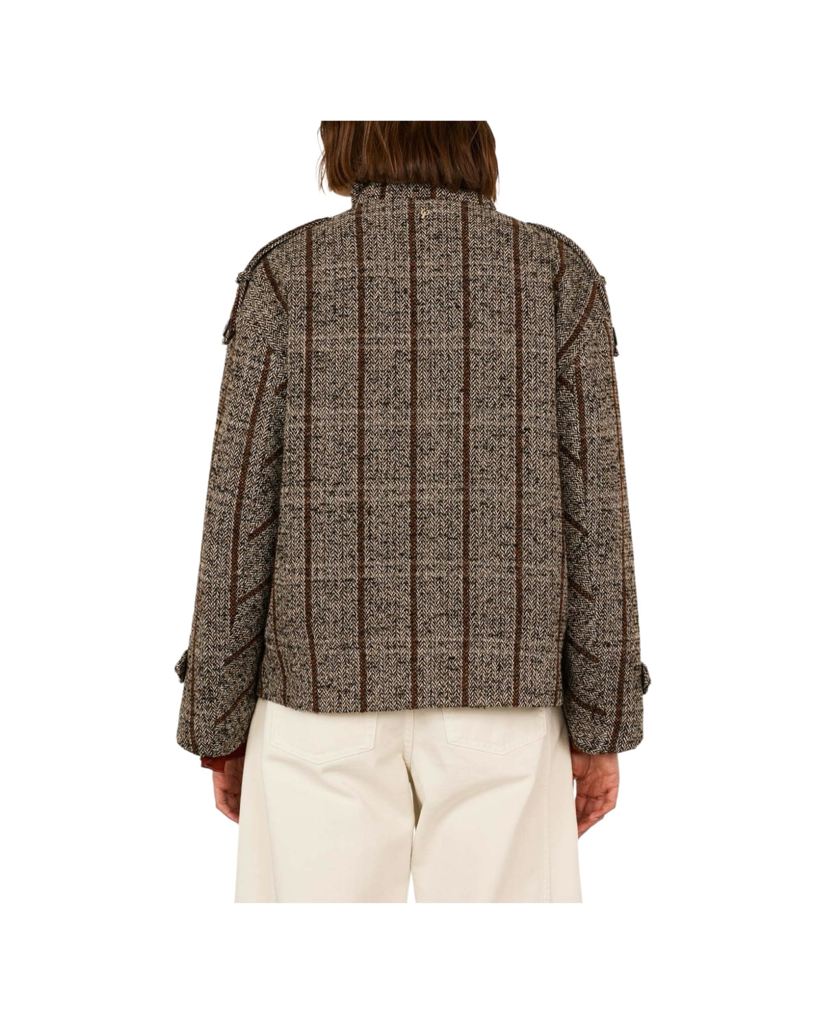 Cappotto corto Doppiopetto A03N0068 NERO PHILIA LOFT 