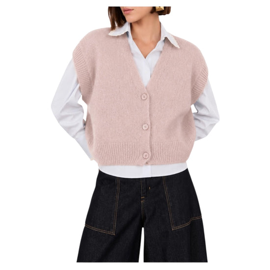 Gilet in mohair Cipria C03L0036 CIPRIA PHILIA LOFT 